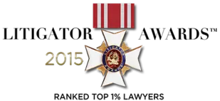 Litigator Awards 2015, Ranked Top 1% Lawyers